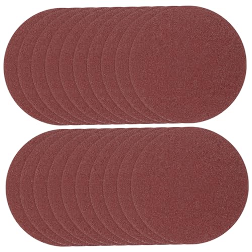 HOLIDYOYO 100 Stück Teiliges Klett Schleifscheiben Körnung Aluminiumoxid Schleifpapier Scheiben für Bohrmaschine Grobschliff Langlebig Antistatisch Einfache Handhabung von HOLIDYOYO