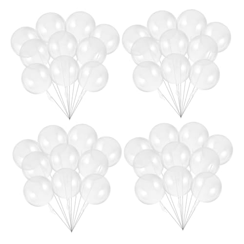 HOLIDYOYO 100 Stück Transparente Bobo ballons Klare Füllballons für Hochzeit Geburtstag Partydekoration Durchsichtige Luftballons für Events und Feierlichkeiten Leicht Aufzublasen von HOLIDYOYO