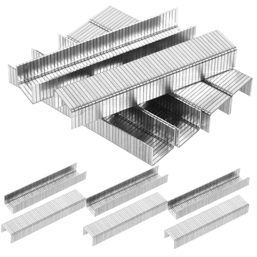 HOLIDYOYO 1000 Stück Pneumatische Heftklammern Schmale Krone Metallklammern für Holzbearbeitung Polsterung Kompatibel mit Pneumatischen und Elektrischen Heftern von HOLIDYOYO