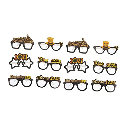HOLIDYOYO 12 Stück 2022 Neujahrsbrille Weihnachtsdeko Schnapsgläser Fotobrille Neujahrsdekor-gläser Party-requisiten-brille Party- -brillen Neujahrsfeierbrille Brillen Papier HOLIDYOYO 12 Stück 2022 Neujahrsbrille Weihnachtsdeko Schnapsgläser Fotobrille Neujahrsdekor-gläser Party-requisiten-brille Party- -brillen Neujahrsfeierbrille Brillen Papier von HOLIDYOYO