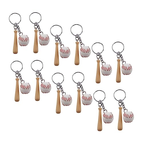 HOLIDYOYO 12 Stück Baseball-Schlüsselanhänger cute keychain autoschlüsselanhänger Schlüsselanhänger für Partyartikel exquisiter Softball-Schlüsselanhänger Tasche Zubehör Schlüssel liefern Pu von HOLIDYOYO