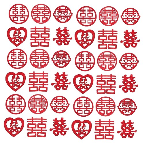 HOLIDYOYO 120 Stück Mini Tischdekoration Konfetti Party Dekoration Buchstaben Konfetti Hochzeits Konfettis Streudekorationen Chinesische Streudekorationen Chinesisches Konfetti von HOLIDYOYO