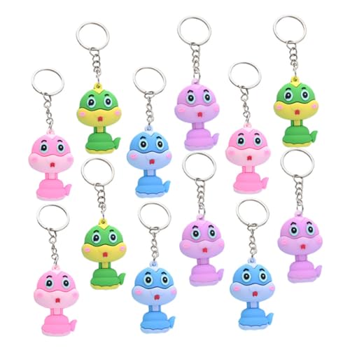HOLIDYOYO 12pcs Cartoon Schlange Schlüsselbund Anhänger Zauberhänge Schlangenschlüsselkette Für Handtasche Geldbörse Anhänger Tier Schlüsselbund Jahr Der Schlangenschlüsselkette, von HOLIDYOYO