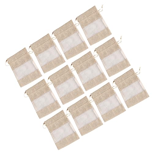 HOLIDYOYO 12st Tasche Aus Fensterleinen Beutel Mit Kordelzug Aus Leinen Geschenktüten Aus Sackleinen Mesh-schmuckbeutel Sackleinen Für Natürliche Sackleinen Jutebeutel Leinen- HOLIDYOYO 12st Tasche Aus Fensterleinen Beutel Mit Kordelzug Aus Leinen Geschenktüten Aus Sackleinen Mesh-schmuckbeutel Sackleinen Für Natürliche Sackleinen Jutebeutel Leinen- von HOLIDYOYO