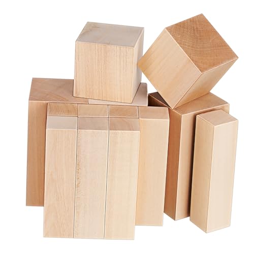 HOLIDYOYO 13 Stück Basswood Schnitzholz Unbehandelte Glatte Holzblöcke in Verschiedenen Weiches Lindenholz für DIY Bastelarbeiten Holzschnitzen und Kreative Holzkunst HOLIDYOYO 13 Stück Basswood Schnitzholz Unbehandelte Glatte Holzblöcke in Verschiedenen Weiches Lindenholz für DIY Bastelarbeiten Holzschnitzen und Kreative Holzkunst von HOLIDYOYO