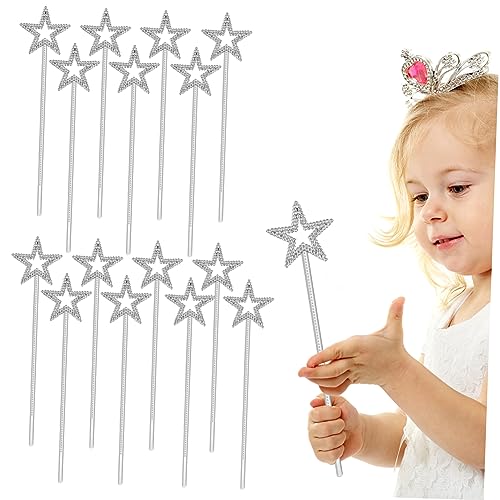 HOLIDYOYO 15 Stück Feenstäbe Für Funkeln Sternenfee Zauberstäbe Hoch Mädchen Party Geburtstag Märchenkostüm Zauberstab Zauberstäbe Der Engelsfee Kleid Prinzessin Stöcke Plastik von HOLIDYOYO
