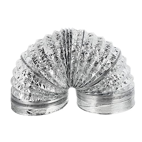HOLIDYOYO 1Stück Flexibler Aluminiumfolien Lüftungsschlauch Robuster Feuerfester Und Feuchtigkeitsbeständiger Abzugsschlauch Für Küchen Und Klimaanlagen Langlebig Und Einfach von HOLIDYOYO