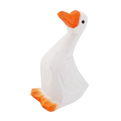 HOLIDYOYO 1pc Linde Material Weiße Gans Figurine Desktop Ornament Für Wohnkultur HOLIDYOYO 1pc Linde Material Weiße Gans Figurine Desktop Ornament Für Wohnkultur von HOLIDYOYO