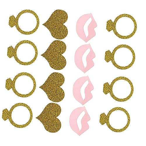 HOLIDYOYO 2 Packungen à 200 Stück Glitzerndes Konfetti Hochzeitsschilder Für Die Zeremonie Goldener Serviettenring Party Serviettenringe Hochzeitszeichen Alles Zum Geburtstag Konfetti HOLIDYOYO 2 Packungen à 200 Stück Glitzerndes Konfetti Hochzeitsschilder Für Die Zeremonie Goldener Serviettenring Party Serviettenringe Hochzeitszeichen Alles Zum Geburtstag Konfetti von HOLIDYOYO