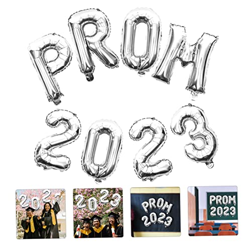 HOLIDYOYO 2 Sätze Abschlussfeier Dekoration Folienballons Prom Silber Graduation Party Deko Senior Year Banner Ballons für Schulabschluss Feier HOLIDYOYO 2 Sätze Abschlussfeier Dekoration Folienballons Prom Silber Graduation Party Deko Senior Year Banner Ballons für Schulabschluss Feier von HOLIDYOYO