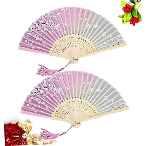 HOLIDYOYO 2 Stück Antiker Faltbarer Chinesischer Tanzfächer Leichter Faltbarer Handfächer Rosa Dekorativer Accessoire Fächer für Familie Freunde Party und Fotoshootings HOLIDYOYO 2 Stück Antiker Faltbarer Chinesischer Tanzfächer Leichter Faltbarer Handfächer Rosa Dekorativer Accessoire Fächer für Familie Freunde Party und Fotoshootings von HOLIDYOYO