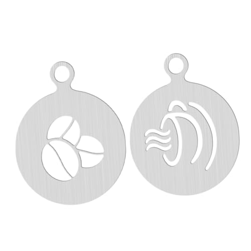 HOLIDYOYO 2 Stück Kaffee Ziehen Muster Sieben Weiß Blumenkaffee-schablonen Backen Pulver Latte Schablone Zum Dekorieren Von Kaffee Kuchenform Dekoration Rostfreier Stahl Silver HOLIDYOYO 2 Stück Kaffee Ziehen Muster Sieben Weiß Blumenkaffee-schablonen Backen Pulver Latte Schablone Zum Dekorieren Von Kaffee Kuchenform Dekoration Rostfreier Stahl Silver von HOLIDYOYO