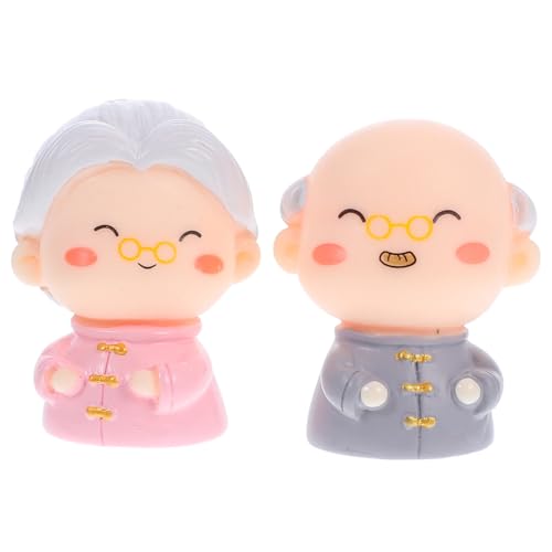 HOLIDYOYO 2 Stück Miniatur Figuren Großeltern Resin Torten Deko für Hochzeit Jahrestag Geburtstag Handgefertigte Cake Topper Romantische Geschenkidee Vielseitige Tischdeko HOLIDYOYO 2 Stück Miniatur Figuren Großeltern Resin Torten Deko für Hochzeit Jahrestag Geburtstag Handgefertigte Cake Topper Romantische Geschenkidee Vielseitige Tischdeko von HOLIDYOYO