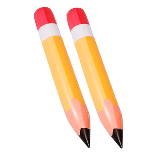HOLIDYOYO 2 Stück PVC Aufblasbare Bleistift Deko Riesige Bleistift Luftballons für Rückkehr zur Schule Orange Classroom Hängedekorationen für Schulfeste HOLIDYOYO 2 Stück PVC Aufblasbare Bleistift Deko Riesige Bleistift Luftballons für Rückkehr zur Schule Orange Classroom Hängedekorationen für Schulfeste von HOLIDYOYO