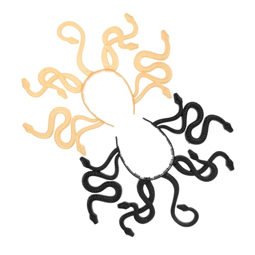 HOLIDYOYO 2 Stück Schlangenförmiger Kopfreiz Medusa-Kostüm-Kopfbedeckung gruseliges Stirnband Schlangenhaarbänder Medusen-Cosplay Schlangenstirnband Schlangenhaar-Accessoire Plastik HOLIDYOYO 2 Stück Schlangenförmiger Kopfreiz Medusa-Kostüm-Kopfbedeckung gruseliges Stirnband Schlangenhaarbänder Medusen-Cosplay Schlangenstirnband Schlangenhaar-Accessoire Plastik von HOLIDYOYO