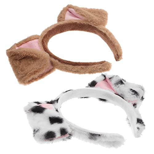 HOLIDYOYO 2 Stück Stirnbänder für Stirnband Hasen Kaninchen Karikatur Kleinkind Fuchs Stoff Haar Cartoon-Haarband für Performance Haarband Haardekoration Tiere Plastik pp von HOLIDYOYO