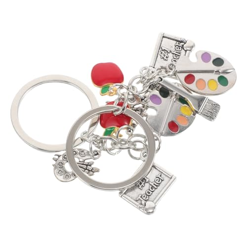HOLIDYOYO 2 Stück Teiliges Künstler Schlüsselanhänger mit Farbmischpalette und Pinsel Design Leichter Rucksack Anhänger und Taschencharme Vielseitiges Accessoire für Kunststudenten und von HOLIDYOYO