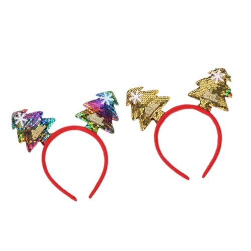 HOLIDYOYO 2 Stück Teiliges Weihnachtsbaum Haarband aus Leichtem Komfortabler Haarschmuck für Weihnachtsfeier Partyzubehör mit Goldfarbenem und Buntem Baum Festliche Kopfbedeckung für Damen HOLIDYOYO 2 Stück Teiliges Weihnachtsbaum Haarband aus Leichtem Komfortabler Haarschmuck für Weihnachtsfeier Partyzubehör mit Goldfarbenem und Buntem Baum Festliche Kopfbedeckung für Damen von HOLIDYOYO