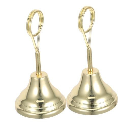 HOLIDYOYO 2 Stück Wasserfall Visitenkartenhalter Metall Kartenorganizer für Büro Notizen und Fotos Stilvolle Tischdekoration Gold von HOLIDYOYO