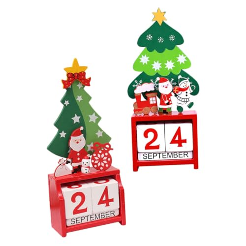 HOLIDYOYO 2 Stück Weihnachtskalender-ornamente Klein Weihnachts-desktop Krippen Adventskalender Weihnachtskalender-countdown Desktop-kalender Weihnachtlicher Adventskalender Hölzern HOLIDYOYO 2 Stück Weihnachtskalender-ornamente Klein Weihnachts-desktop Krippen Adventskalender Weihnachtskalender-countdown Desktop-kalender Weihnachtlicher Adventskalender Hölzern von HOLIDYOYO