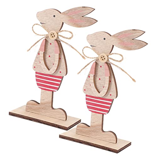 HOLIDYOYO 2 Stücke Ostern Bunny Holz Tier Figuren Für Home Decor Ostern Tisch Dekoration Rote Shorts Bunny HOLIDYOYO 2 Stücke Ostern Bunny Holz Tier Figuren Für Home Decor Ostern Tisch Dekoration Rote Shorts Bunny von HOLIDYOYO