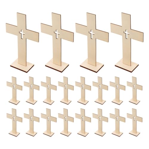 HOLIDYOYO 20 Stück Holzkreuze Zum Basteln Dekorative Unvollendete Holzkreuze Ausschnitte Formen Zuhause Tischdekoration Schild Ostern Tischdekoration Für Wohnzimmer Esszimmer Diy-Malerei HOLIDYOYO 20 Stück Holzkreuze Zum Basteln Dekorative Unvollendete Holzkreuze Ausschnitte Formen Zuhause Tischdekoration Schild Ostern Tischdekoration Für Wohnzimmer Esszimmer Diy-Malerei von HOLIDYOYO
