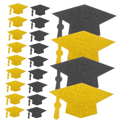 HOLIDYOYO 200 Stück Arzt Hut Dekoration Grad Hoch Abschluss Kappen Schule Junggesellin Tisch Konfetti-party Mittelstücke Dekorationen Gold Kernstück Bachelorette Konfetti Silver HOLIDYOYO 200 Stück Arzt Hut Dekoration Grad Hoch Abschluss Kappen Schule Junggesellin Tisch Konfetti-party Mittelstücke Dekorationen Gold Kernstück Bachelorette Konfetti Silver von HOLIDYOYO