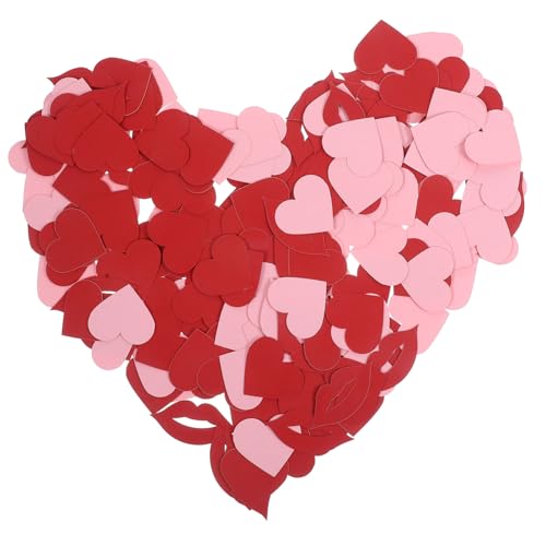 HOLIDYOYO 200 Stück Konfetti Hochzeit Duschparty Geburtstag Personalisiert Braut- Lippenparty Junggesellin Verkaufsstand Engagement Party Dekorationen Zahlen Aufdecken Herz Gefälscht Papier von HOLIDYOYO
