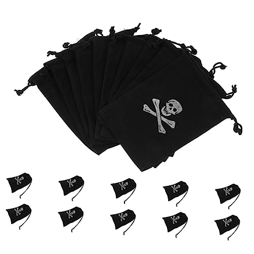 HOLIDYOYO 20Stücke Halloween Geschenktüten Kordelzugbeutel Mit Goldmünzen Süßigkeitstaschen Für Kinderparty Dekoration Und Mitgebsel von HOLIDYOYO