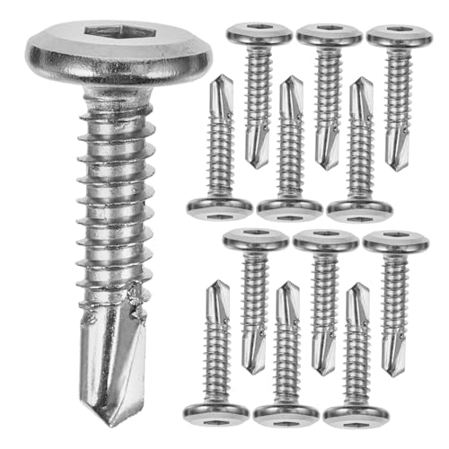 HOLIDYOYO 20Stücke Torschrauben Selbstschneidend und Selbstbohrend Flache Runde für Metallzäune und Bauprojekte Langlebig und Effizient im Einsatz HOLIDYOYO 20Stücke Torschrauben Selbstschneidend und Selbstbohrend Flache Runde für Metallzäune und Bauprojekte Langlebig und Effizient im Einsatz von HOLIDYOYO