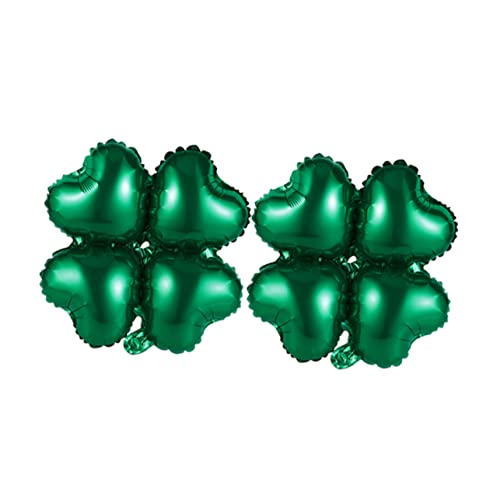 HOLIDYOYO Kreative Aluminiumfolie Ballons Für St Patrick's Day Herzförmige Kleeblatt Party Ballon Dekoration von HOLIDYOYO