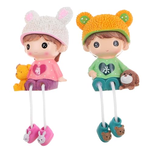 HOLIDYOYO 2stücke Cartoon Harz Hängende Füße Puppe Tisch Ornament Valentine Deko von HOLIDYOYO