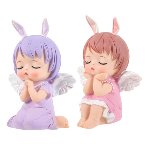 HOLIDYOYO 2stücke Lovely Doll Cake Topper Für Kindergeburtstag Und Hochzeiten Kreative Tortendekoration Aus Vinyl Leicht Und Tragbar Backzubehör Für Unvergessliche Feiern von HOLIDYOYO