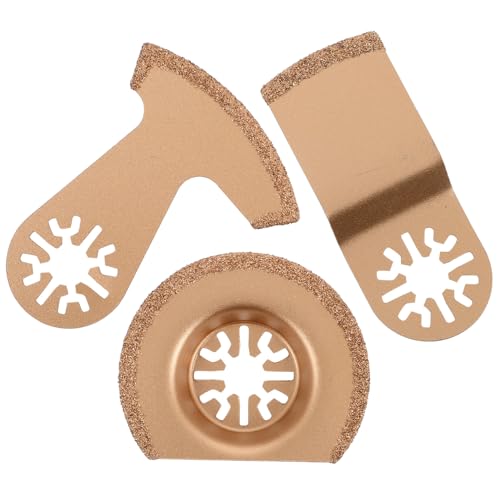 HOLIDYOYO 3 STÜCKE Teiliges Hartmetall Sägeblatt Set für Oszillierende Werkzeuge Präzise Schneidblätter für Fliesen und Fugenentfernung Kompatibel mit Gängigen Maschinen von HOLIDYOYO