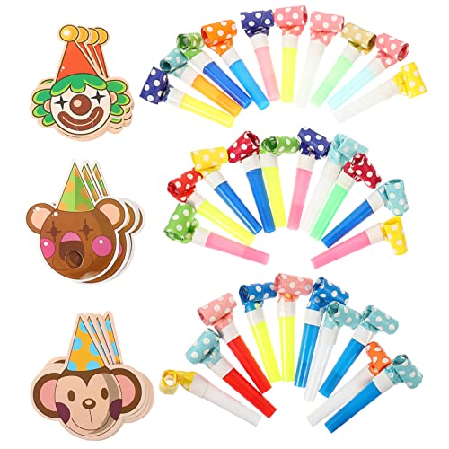 HOLIDYOYO 30stücke Party Bläser Lustige Karton Pfeifen Für Kindergeburtstage Und Feiern Für Stimmungsvolle Events Und Fröhliche Atmosphäre von HOLIDYOYO