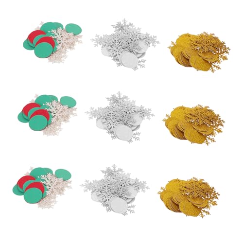 HOLIDYOYO 300 Stück Weihnachtskonfetti Schneeflocken Glitzer Runde Papierstreusel in Rot Grün Gold Silber Festliche Streudeko für Party Tischdekorationen für Weihnachten und Winterfeiern HOLIDYOYO 300 Stück Weihnachtskonfetti Schneeflocken Glitzer Runde Papierstreusel in Rot Grün Gold Silber Festliche Streudeko für Party Tischdekorationen für Weihnachten und Winterfeiern von HOLIDYOYO
