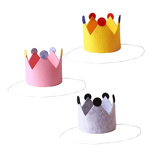 HOLIDYOYO 3st Junge Krone Kinder Kuchendekoration Geburtstagskappe Geburtstagsfeier Alles Zum Geburtstag Stirnband Die Krone Diademe Für Mädchen Krone Für Mädchen Dickes Filztuch HOLIDYOYO 3st Junge Krone Kinder Kuchendekoration Geburtstagskappe Geburtstagsfeier Alles Zum Geburtstag Stirnband Die Krone Diademe Für Mädchen Krone Für Mädchen Dickes Filztuch von HOLIDYOYO