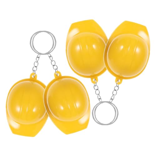 HOLIDYOYO 4 Stück Flaschenöffner für Schutzhelme Schlüsselanhänger Schild Artikel Gadgets wiederaufladbar Partygeschenke für Teenager Miniatur-Bauhut Konstruktionsdekorationen Plastik Yellow HOLIDYOYO 4 Stück Flaschenöffner für Schutzhelme Schlüsselanhänger Schild Artikel Gadgets wiederaufladbar Partygeschenke für Teenager Miniatur-Bauhut Konstruktionsdekorationen Plastik Yellow von HOLIDYOYO