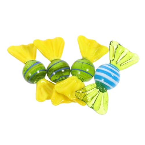 HOLIDYOYO 4 Stücke Glas Sweets Ornament Bunte Streifen Tee Kreative Glas Handwerk Wohnkultur HOLIDYOYO 4 Stücke Glas Sweets Ornament Bunte Streifen Tee Kreative Glas Handwerk Wohnkultur von HOLIDYOYO