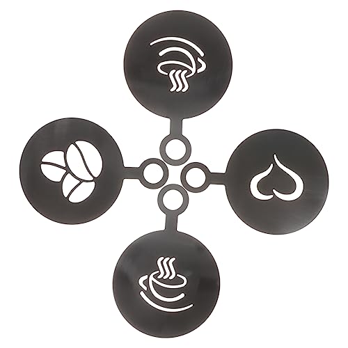 HOLIDYOYO 4 Stück Kaffee-latte-form Kunst Porzellan Brauen Schablone Cappuccino-latte-vorlagen Diy-kaffeevorlagen Restaurant-latte-vorlagen Kaffee Latte-vorlagen Rostfreier Stahl Black HOLIDYOYO 4 Stück Kaffee-latte-form Kunst Porzellan Brauen Schablone Cappuccino-latte-vorlagen Diy-kaffeevorlagen Restaurant-latte-vorlagen Kaffee Latte-vorlagen Rostfreier Stahl Black von HOLIDYOYO
