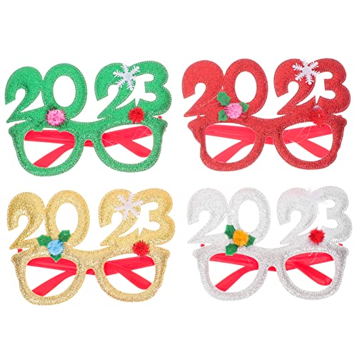 HOLIDYOYO 4 Stück Neujahrsbrille Requisiten 2023 Neujahr Brillenfassungen 2023 Neujahrsspektakel Silvester Brille Partykostüm Für Das Neue Jahr Foto-requisite Für Das Neue Jahr Plastik HOLIDYOYO 4 Stück Neujahrsbrille Requisiten 2023 Neujahr Brillenfassungen 2023 Neujahrsspektakel Silvester Brille Partykostüm Für Das Neue Jahr Foto-requisite Für Das Neue Jahr Plastik von HOLIDYOYO