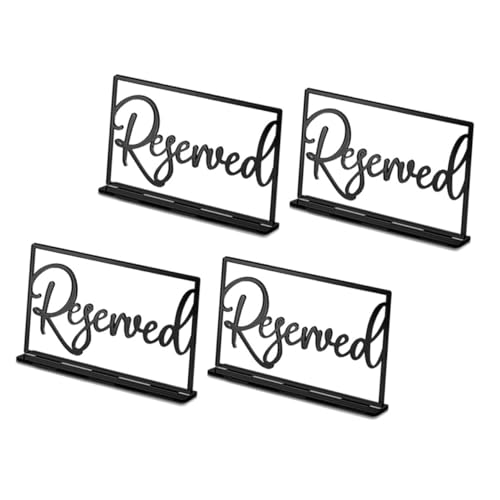 HOLIDYOYO 4 Stück Reservierte Tischmarke Reservierte Schilder Für Die Hochzeit Schlüssel Name Unser Logo Für Reservierte Tische Willkommen Lasst Uns Reservierte Tischkarte Weg Black Acryl HOLIDYOYO 4 Stück Reservierte Tischmarke Reservierte Schilder Für Die Hochzeit Schlüssel Name Unser Logo Für Reservierte Tische Willkommen Lasst Uns Reservierte Tischkarte Weg Black Acryl von HOLIDYOYO