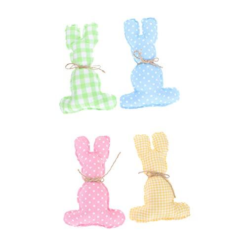 HOLIDYOYO 4stücke Stoffhasen Dekorationen Für Ostern Niedliche Hasenfiguren Und Fotorequisiten Und Tischdekoration Für Festliche Anlässe von HOLIDYOYO