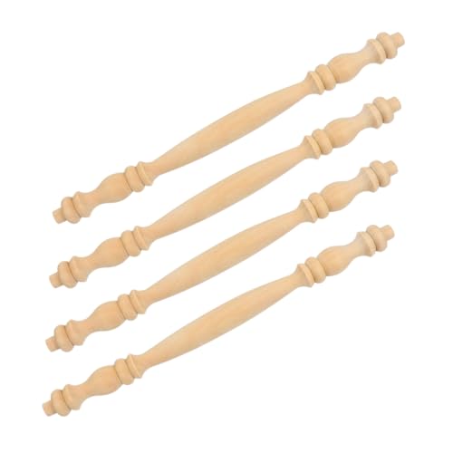 HOLIDYOYO 4 Stück Teiliges Holzbaluster aus Massivem Unbehandeltem Holz mit Römischem Säulendesign Stabile Dekorative Treppenspindeln für Möbel Geländer und Schrankdekoration Langlebig und HOLIDYOYO 4 Stück Teiliges Holzbaluster aus Massivem Unbehandeltem Holz mit Römischem Säulendesign Stabile Dekorative Treppenspindeln für Möbel Geländer und Schrankdekoration Langlebig und von HOLIDYOYO