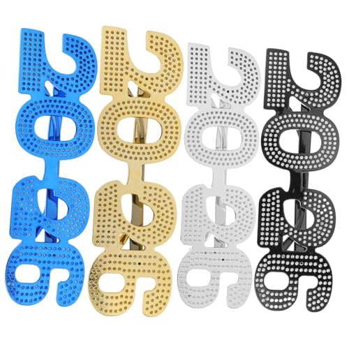 HOLIDYOYO 4stücke Frohes Neues Jahr-brille Glitzernde Zahlenbrille Für Silvester-party Kreative Party-foto-requisiten Aus Robustem Gefertigt HOLIDYOYO 4stücke Frohes Neues Jahr-brille Glitzernde Zahlenbrille Für Silvester-party Kreative Party-foto-requisiten Aus Robustem Gefertigt von HOLIDYOYO