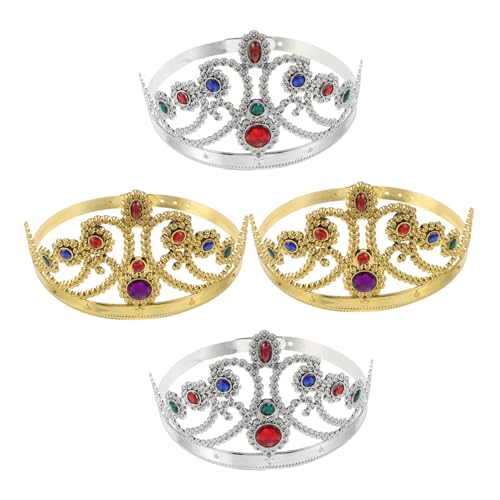 HOLIDYOYO 4 Stück Teiliges Prinzessinnen Haarreifen für Halloween und Cosplay Leichte Königliche Tiara Accessoires für Erwachsene und Edle Designs für Party und Theater HOLIDYOYO 4 Stück Teiliges Prinzessinnen Haarreifen für Halloween und Cosplay Leichte Königliche Tiara Accessoires für Erwachsene und Edle Designs für Party und Theater von HOLIDYOYO
