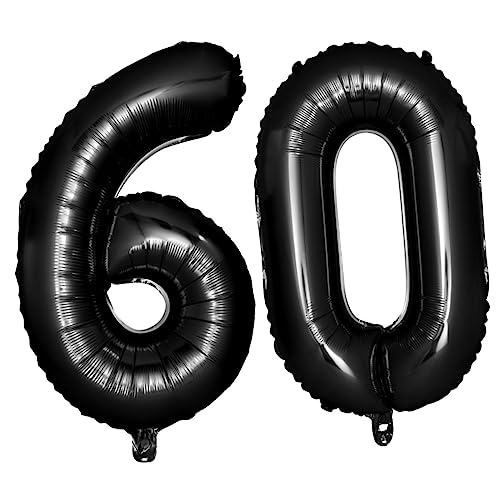 HOLIDYOYO 40 60 Partyballons Heiße Ballons Fiesta-party-dekorationen Jubiläumsballons Folienballons Nummernballons Schwarz Zahlenballons HOLIDYOYO 40 60 Partyballons Heiße Ballons Fiesta-party-dekorationen Jubiläumsballons Folienballons Nummernballons Schwarz Zahlenballons von HOLIDYOYO