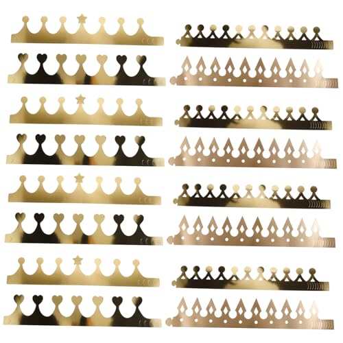 HOLIDYOYO 40 Stück Teiliges Kindergeburtstagskronen aus Dickem Goldkarton Partyhüte mit Modischem Design in Gold Roségold und Reflektierend DIY Geburtstagsdeko für Jungen und Mädchen und HOLIDYOYO 40 Stück Teiliges Kindergeburtstagskronen aus Dickem Goldkarton Partyhüte mit Modischem Design in Gold Roségold und Reflektierend DIY Geburtstagsdeko für Jungen und Mädchen und von HOLIDYOYO