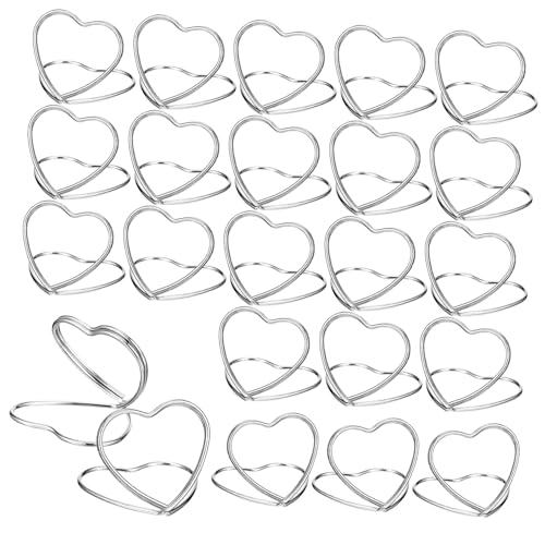 HOLIDYOYO 48 Stück Teiliges Herzförmige Kartenhalter aus Carbonstahl Memo und Fotohalter für Tischnummern Vielseitige Tischkartenhalter für Hochzeiten Partys und Events HOLIDYOYO 48 Stück Teiliges Herzförmige Kartenhalter aus Carbonstahl Memo und Fotohalter für Tischnummern Vielseitige Tischkartenhalter für Hochzeiten Partys und Events von HOLIDYOYO
