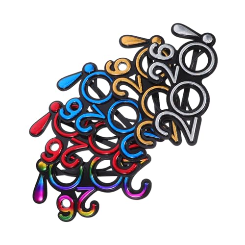 HOLIDYOYO 5 Paare Partybrillen mit Exzentrischem Ausrufezeichen Design Elektroplattierte Dekobrillen für Silvester Abschlussfeiern Fotorequisiten und Festliche Anlässe von HOLIDYOYO